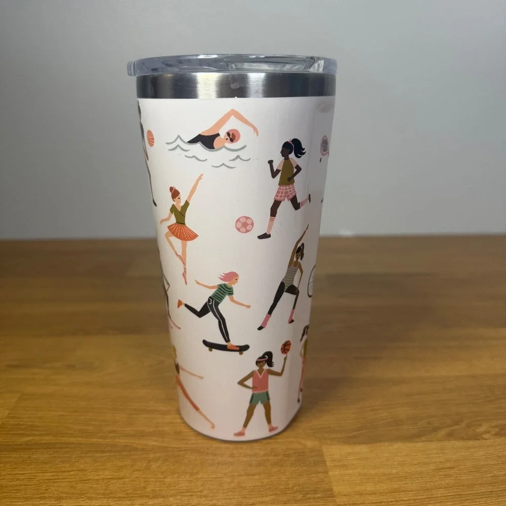 Rifle Paper Co‎ x Corkcicle 16oz Tumbler Sports Girls Insulated Travel Cup White